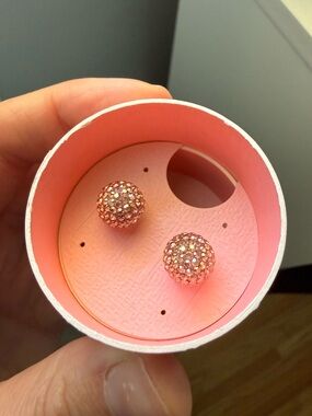 Medium Hillberg and Berk Sparkle Balls “Desert Rose” 10 mm